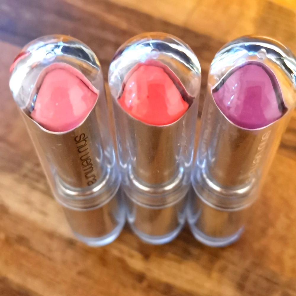 3 Shu Uemura supreme shine lipsticks